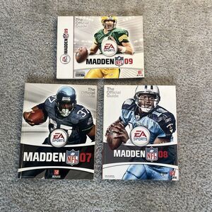 Madden Official Strategy Guides - 07, 08, & 09 - Bundle Of (3) - Video Games